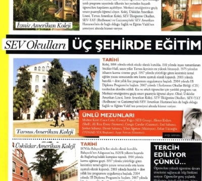 Hafta Sonu Dergisi’nde Köklü Okullar Dosyası