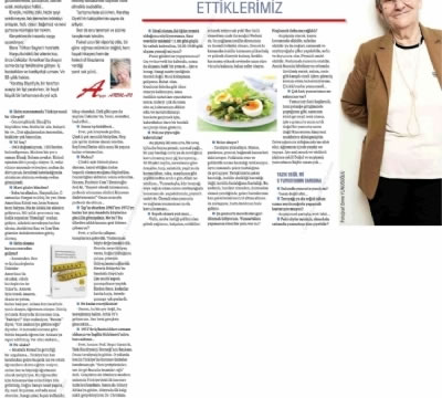 Prof. Dr. Canan Efendigil Karatay Hürriyet Gazatesi’ndeydi