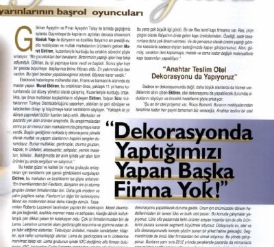 1998 Mezunumuz Deniz Aylan VIP Magazine Dergisi’ndeydi