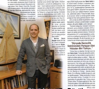 1998 Mezunumuz Deniz Aylan VIP Magazine Dergisi’ndeydi